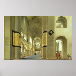 Innenraum des Marienkirche in Utrecht, 1638 Poster