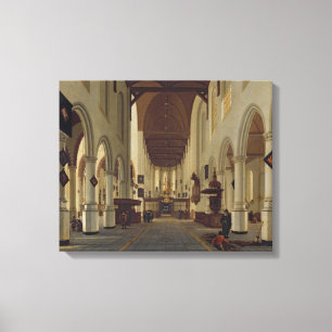 Innenraum des Oude Kerk, Delft, c.1660-70 Leinwanddruck