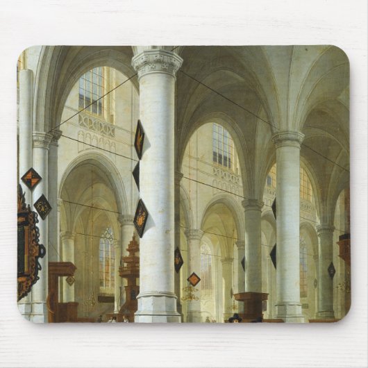 Innenraum des Oude Kerk in Delft Mousepad (Vorne)