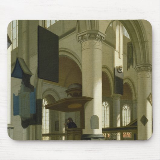 Innenraum des Oude Kerk Mousepad (Vorne)