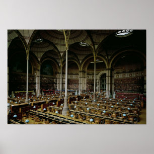 Innenraum des "Salle DES Imprimes", 1868 Poster