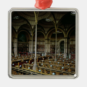Innenraum des "Salle DES Imprimes", 1868 Silbernes Ornament
