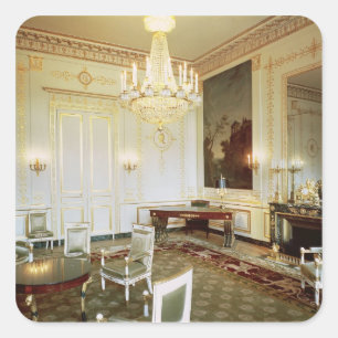 Innenraum des Salons Vert Quadratischer Aufkleber