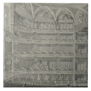 Innenraum des späten Theaters königlich, Drury Fliese