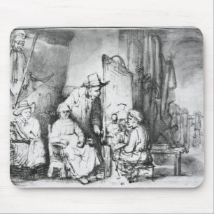 Innenraum des Studios mit Malermalerei Mousepad