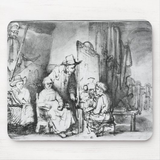 Innenraum des Studios mit Malermalerei Mousepad (Vorne)