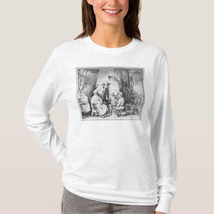 Innenraum des Studios mit Malermalerei T-Shirt