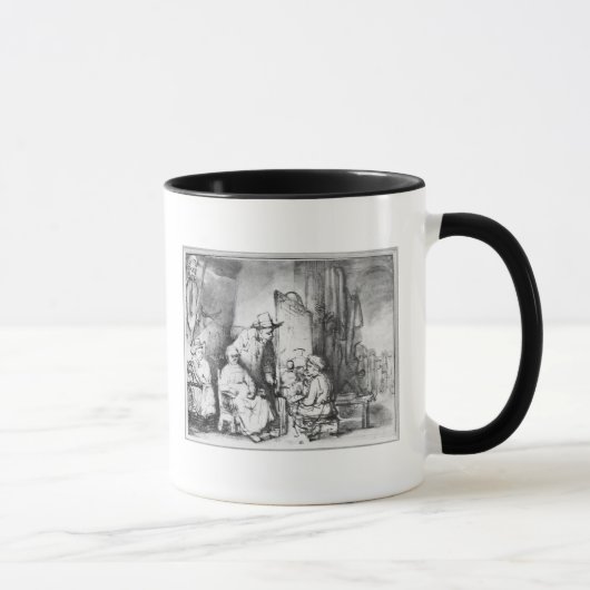 Innenraum des Studios mit Malermalerei Tasse (Rechts)