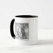 Innenraum des Studios mit Malermalerei Tasse (Vorderseite Links)