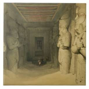 Innenraum des Tempels von Abu Simbel, von "Ägypte Fliese