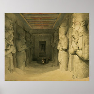 Innenraum des Tempels von Abu Simbel, von "Ägypten Poster