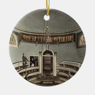 Innenraum des Theaters von Anatomie, Cambridge, Keramik Ornament