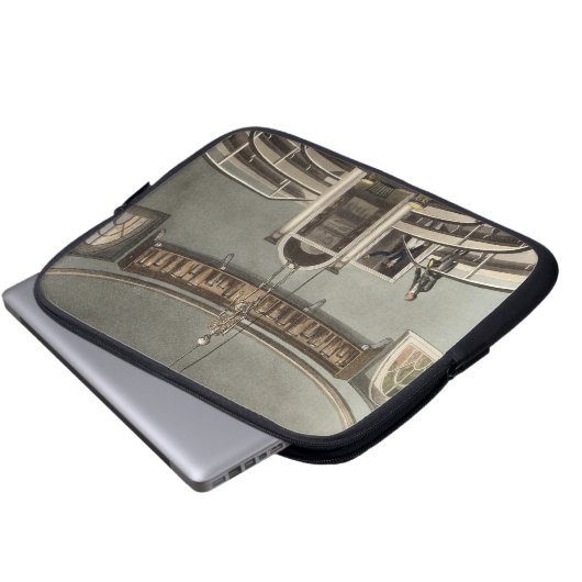 Innenraum des Theaters von Anatomie, Cambridge, Laptopschutzhülle (Vorne Knopf)