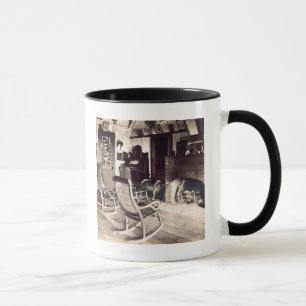 Innenraum einer amerikanischen hölzernen tasse