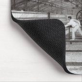 Innenraum einer Baumwollspinnerei Mousepad (Ecke)