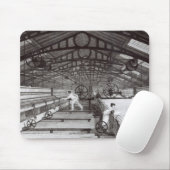 Innenraum einer Baumwollspinnerei Mousepad (Mit Mouse)