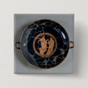 Innenraum einer Dachboden Rotzahl Schale Button