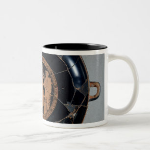 Innenraum einer Dachboden Rotzahl Schale Zweifarbige Tasse