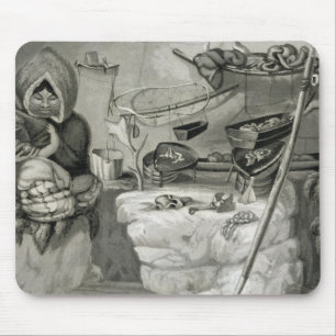 Innenraum einer Eskimoschnee-Hütte, Winter-Insel Mousepad