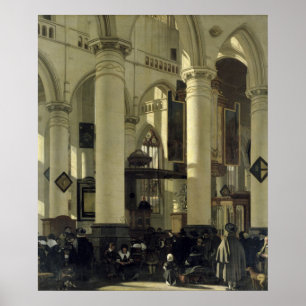 Innenraum einer Kirche Poster