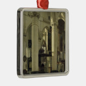 Innenraum einer Kirche Silbernes Ornament (Rechts)
