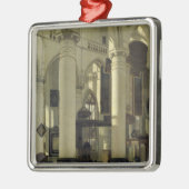 Innenraum einer Kirche Silbernes Ornament (Links)