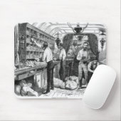Innenraum eines französischen Bahnpostlastwagens Mousepad (Mit Mouse)