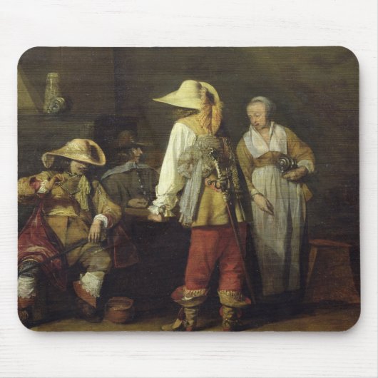 Innenraum eines Gasthauses, 1636 Mousepad (Vorne)