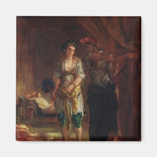 Innenraum eines Harems in Oran, c.1847 Magnet
