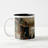 Innenraum eines Herrenhauses, 1830s Zweifarbige Tasse (Links)