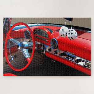 Innenraum eines klassischen Autos Puzzle