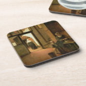 Innenraum eines niederländischen Hauses (Öl auf Getränkeuntersetzer (Linke Seite)