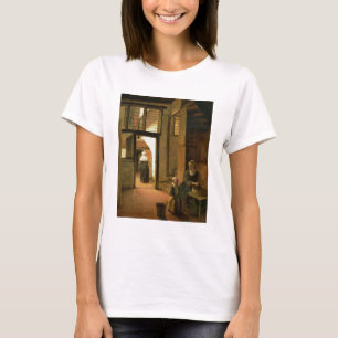 Innenraum eines niederländischen Hauses (Öl auf T-Shirt