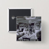 Innenraum eines Nil-Bootes (b&w Foto) Button (Vorne & Hinten)