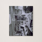 Innenraum eines Nil-Bootes (b&w Foto) Puzzle (Vertikal)