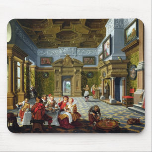 Innenraum eines Palatial Raumes, 1622 (Öl auf Mousepad