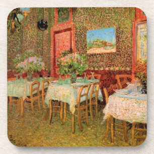 Innenraum eines Restaurants von Vincent van Gogh Untersetzer