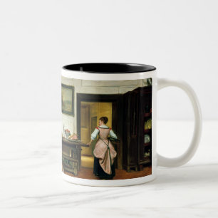 Innenraum eines Speisesaals, 1866 Zweifarbige Tasse