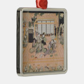 Innenraum eines Theaters Silbernes Ornament (Rechts)