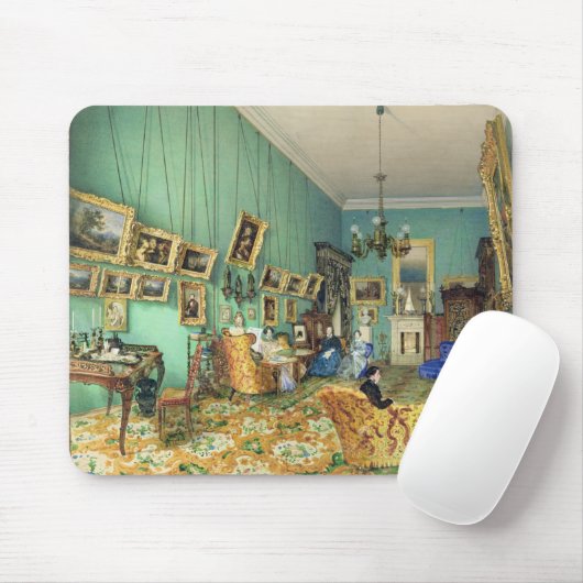 Innenraum eines Wohnzimmers, 1847 Mousepad (Mit Mouse)
