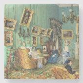 Innenraum eines Wohnzimmers, 1847 Steinuntersetzer (Vorderseite)