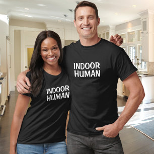 Innenraum Mensch Fette Text-Typografie T-Shirt