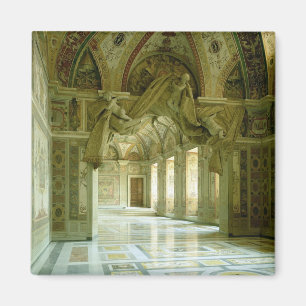 Innenraum mit Ansicht der gemeißelten Engel Magnet