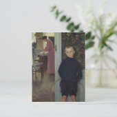 Innenraum mit Frauen und einem Kind Postkarte (Stehend Vorderseite)