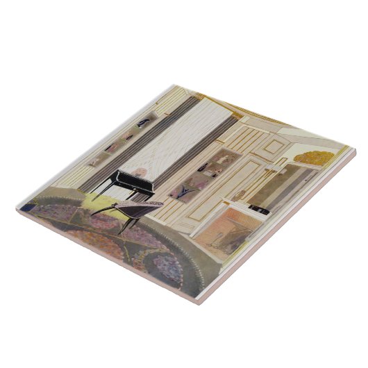 Innenraum mit Möbeln entwarf durch Ruhlmann, von Fliese (Seite)