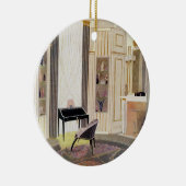 Innenraum mit Möbeln entwarf durch Ruhlmann, von Keramikornament (Rechts)