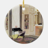 Innenraum mit Möbeln entwarf durch Ruhlmann, von Keramikornament (Hinten)