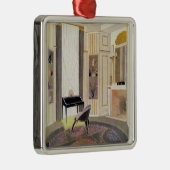 Innenraum mit Möbeln entwarf durch Ruhlmann, von Silbernes Ornament (Rechts)