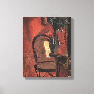 Innenraum mit Stuhl und Pflanze von Anna Ancher Leinwanddruck