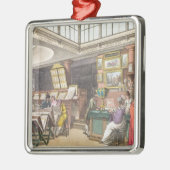 Innenraum von Ackermanns "Behälter von Künsten, Silbernes Ornament (Links)